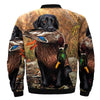 Image of 3D All Over Printed Dog Hunting Duck Art Jacket