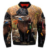 Image of 3D All Over Printed Dog Hunting Duck Art Jacket